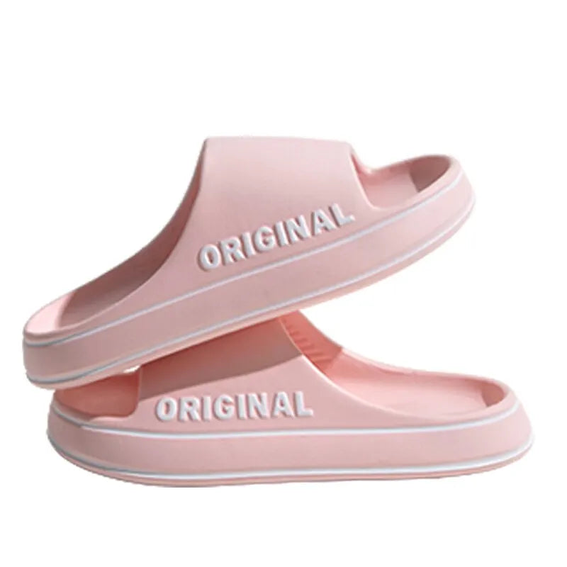 Feslishoet Women & Men Letter Slides – Anti-Slip Summer Sandals