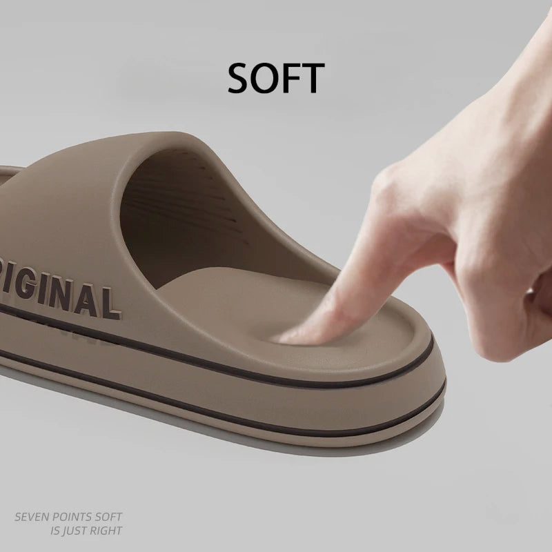 Feslishoet Women & Men Letter Slides – Anti-Slip Summer Sandals