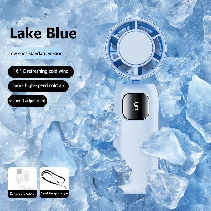 Portable Turbo Cooling Fan , Handheld & Rechargeable