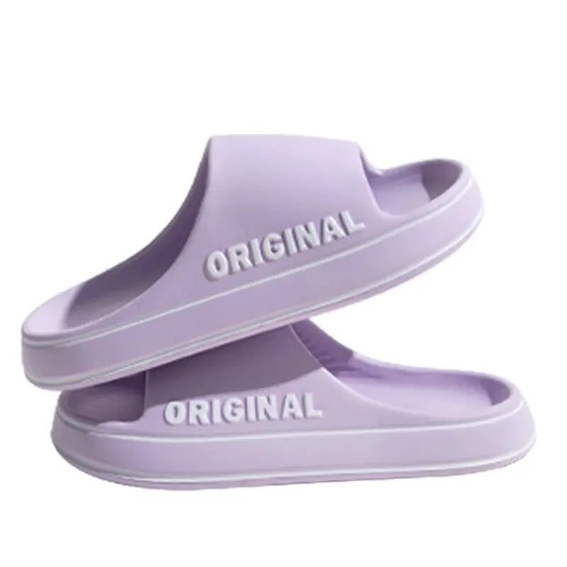 Feslishoet Women & Men Letter Slides – Anti-Slip Summer Sandals