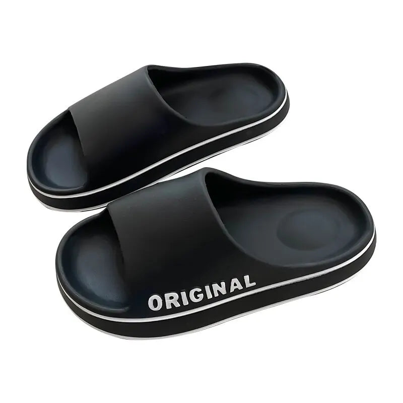 Feslishoet Women & Men Letter Slides – Anti-Slip Summer Sandals
