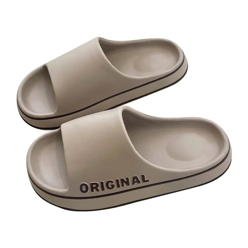 Feslishoet Women & Men Letter Slides – Anti-Slip Summer Sandals