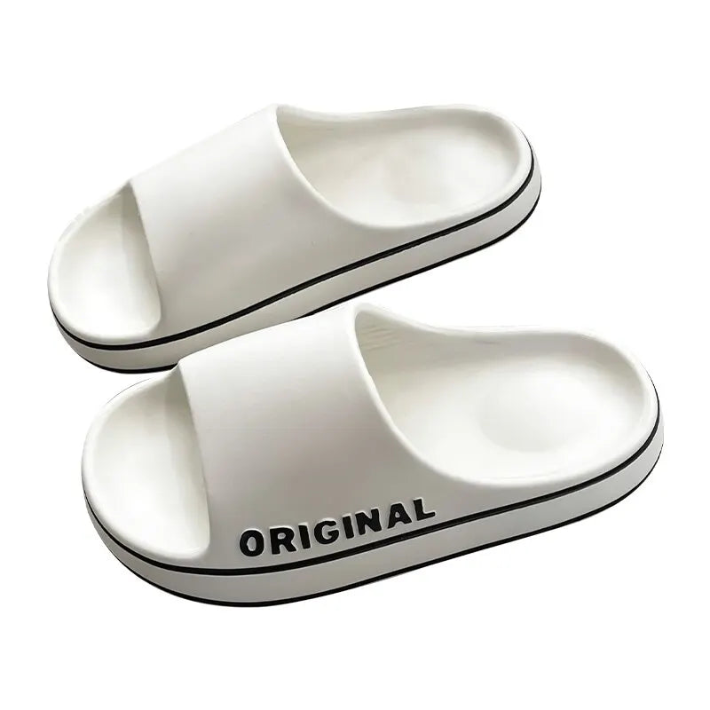 Feslishoet Women & Men Letter Slides – Anti-Slip Summer Sandals