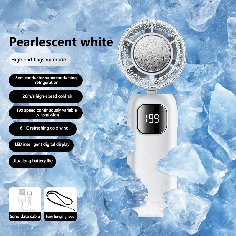 Portable Turbo Cooling Fan , Handheld & Rechargeable