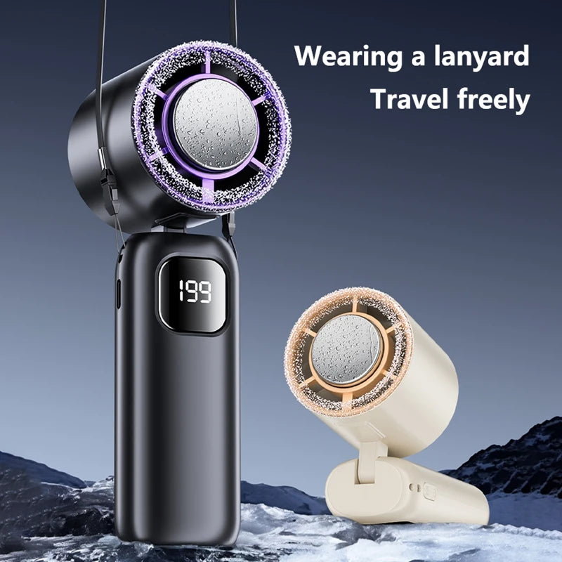 Portable Turbo Cooling Fan , Handheld & Rechargeable