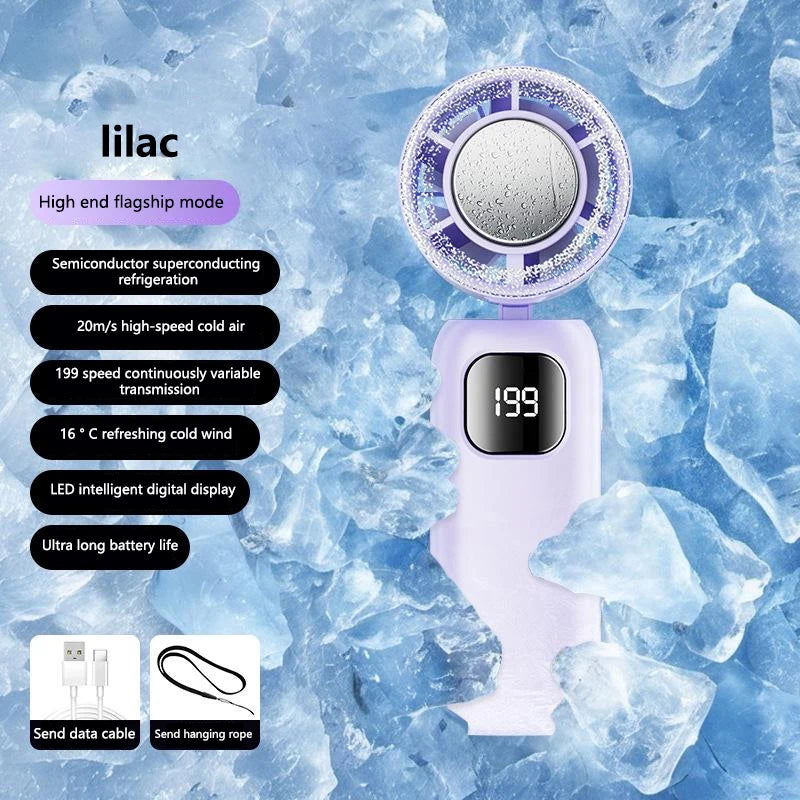 Portable Turbo Cooling Fan , Handheld & Rechargeable