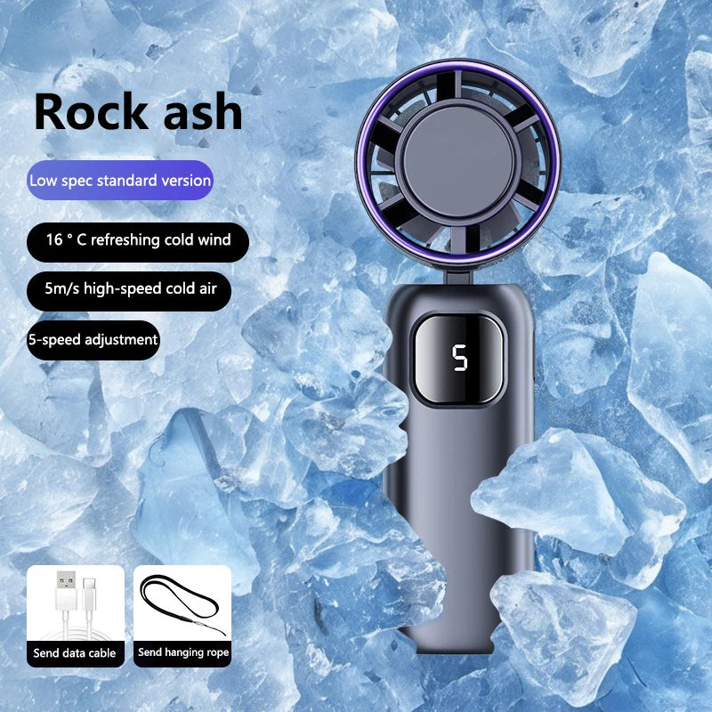 Portable Turbo Cooling Fan , Handheld & Rechargeable