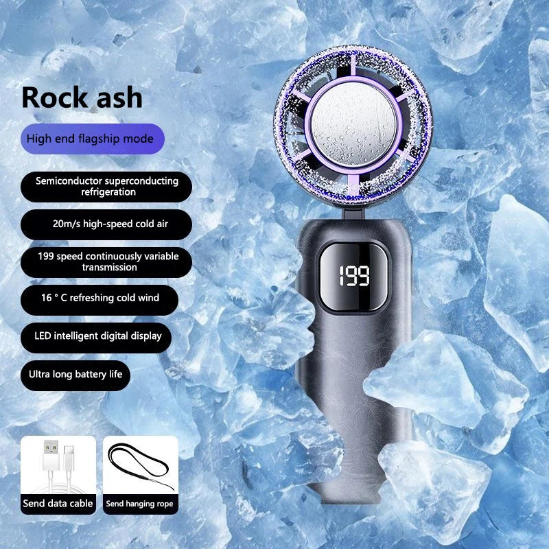 Portable Turbo Cooling Fan , Handheld & Rechargeable
