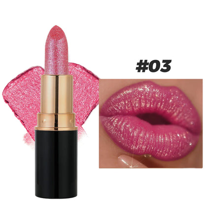 Glitter Diamond Lipstick - Waterproof & Long Lasting