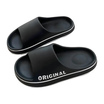 Feslishoet Women & Men Letter Slides – Anti-Slip Summer Sandals