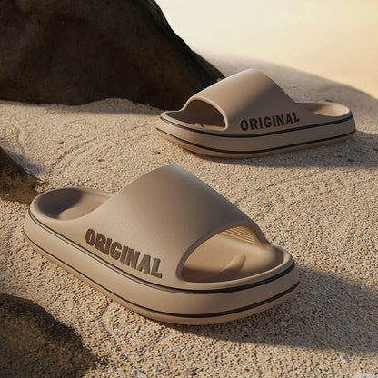 Feslishoet Women & Men Letter Slides – Anti-Slip Summer Sandals